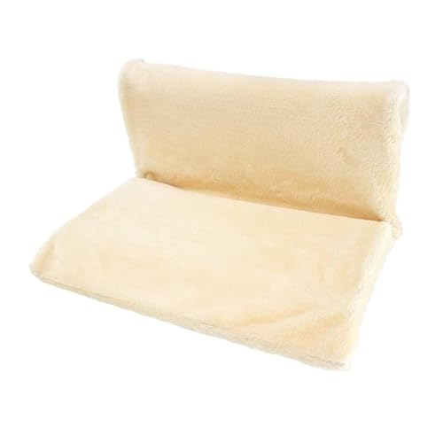 Katze Hängematte Fenster Warme Haustier-Katzen-Hängematte, Heizung, Hängendes Katzenbett, Winter-Fleece-Korb, Hängematten, Metall-Eisen-Rahmen, Schlafbett(White) von YFDGD