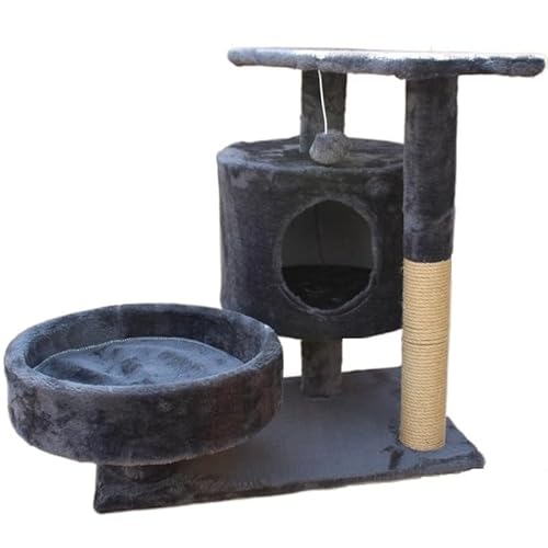 Katze Klettern Baum Turm Haustiere Spielen Baum Kratzen Baum Arbre A Chat Klettern Springen Spielzeug Rahmen Haustiere(Gray) von YFDGD