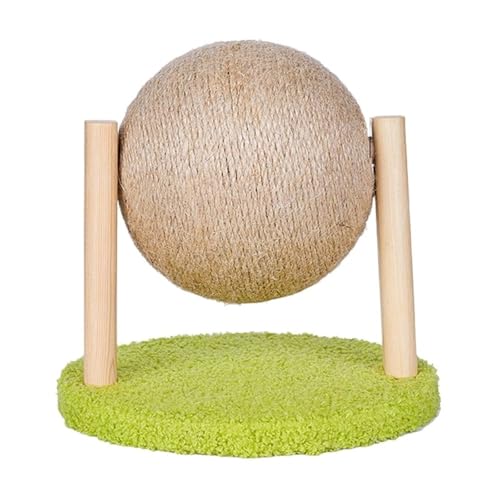 Katze Scratcher Katze Baum Turm Condo Katzen Scratcher Post Spielzeug Kratzbaum for Katzen Klettergerüst Haustier Möbel Pet Liefert(Green Ball) von YFDGD
