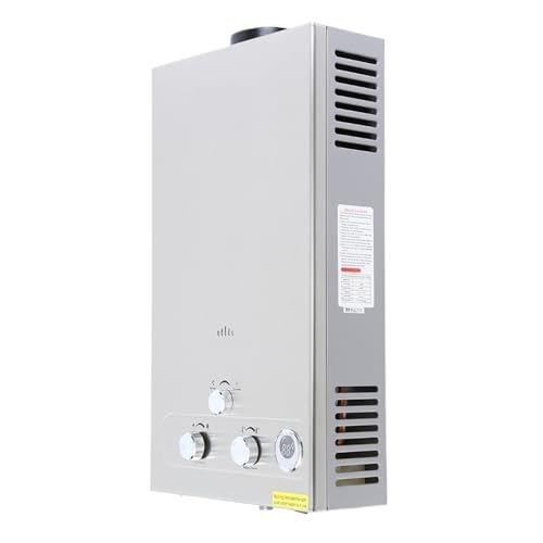 LPG Tankless Warmwasserbereiter 12L Propangas Camping Instant Gas Warmwasserbereiter Mit Dusche Kopf Outdoor von YFDGD