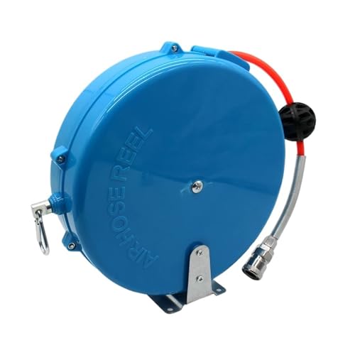 Schlauchaufroller Automobil-Luftschlauch PU8*5, Automatisch Einziehbare Trommel, Teleskopisch, Pneumatisch, PU-Rohr, Außendurchmesser 8 Mm, Innendurchmesser 5 Mm(Blue 8M) von YFDGD