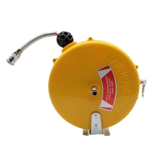 Schlauchaufroller Automobil-Luftschlauch PU8*5, Automatisch Einziehbare Trommel, Teleskopisch, Pneumatisch, PU-Rohr, Außendurchmesser 8 Mm, Innendurchmesser 5 Mm(Yellow 8M) von YFDGD