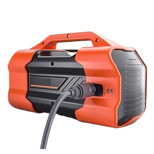 Schlauchaufroller Tragbare Wiederaufladbare Bewässerungsmaschine, Outdoor-Lithium-Batterie, Dual-Core-Wasserpumpe, Ländliche Bewässerung, Gemüsegartenbedarf(26AH 5m water pipe) von YFDGD