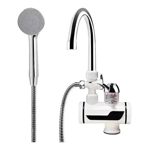 Sofortiger Elektrischer Warmwasserbereiter, LED-Licht, Küche Und Badezimmer, Sofortige Verwendung Mit Elektrischem Duschhahn Schnell Sicher Sofortiger Elektrischer Warmwasserbereiter, LED-Licht, Küche Und Badezimmer, Sofortige Verwendung Mit Elektrischem Duschhahn Schnell Sicher von YFDGD