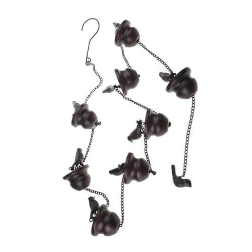 YFDGD 2,4 Meter Regenkette Black-Bird Regenkette Wasserablaufrinne for Garten Park Haus Dach Fallrohr Dekoration Mit Aufhänger Dekorativer Garten von YFDGD