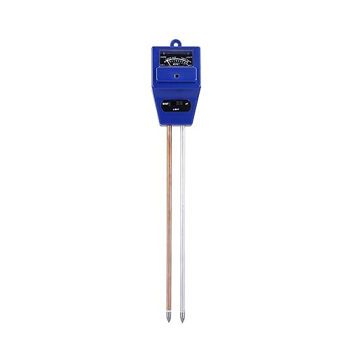YFDGD Feuchtemessgerät 3 In 1 Boden PH-Meter Blumentopf Hygrometer Boden Tester Pflanzen Wachstum Feuchtigkeit Licht Intensität Meter Instrument Garten Werkzeuge(Blue) von YFDGD