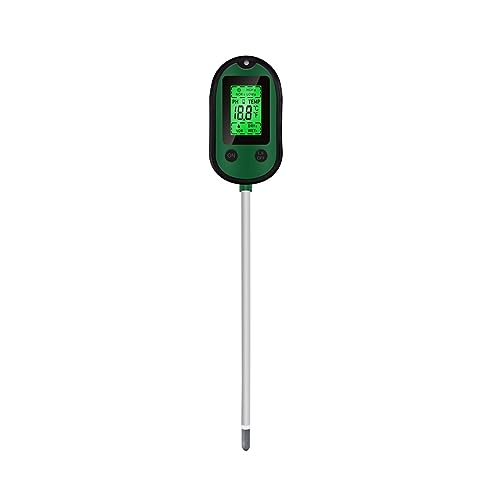 YFDGD Feuchtemessgerät 4/5 In 1 Boden PH Meter Sonnenlicht Hygrometer LCD Digital Garten Pflanze Blumen Temp Monitor Sensor Umwelt Feuchtigkeit Test Werkzeug(5 in 1) von YFDGD