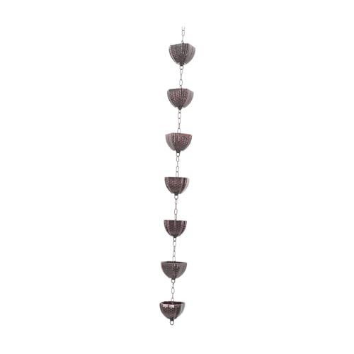 YFDGD Garten-Regenketten Aus Aluminium, 1 M, Regensammelbecher for Gartenmarkisen Im Freien Dekorativer Garten(Plum bossom) von YFDGD