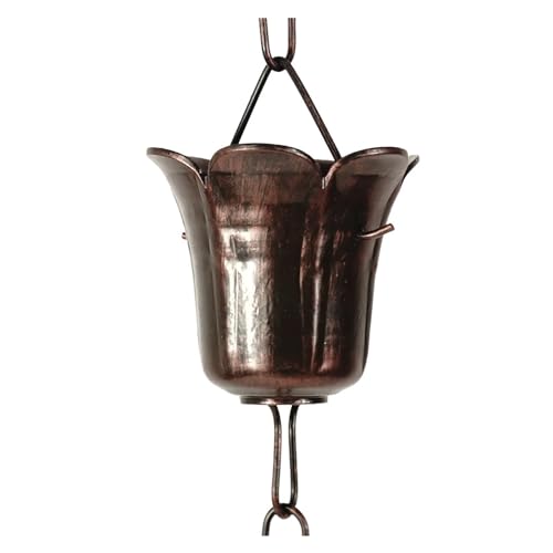 YFDGD Gartenarbeit Chinesische Villa Dekoration Regenkette Tempel Zen Entwässerung Wasserführungskette Gartenentwässerung Wasserführungskette Regenkette Dekorativer Garten(Style 2) von YFDGD