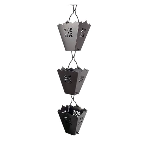 YFDGD Kupfer-Aluminium-Legierung, Chinesischer Alter Hof, Traufe, Dekorative Entwässerung, Regenkette, Regenführungskette, Wasserumleitungskette Dekorativer Garten(Aluminum Butterfly Flower) von YFDGD