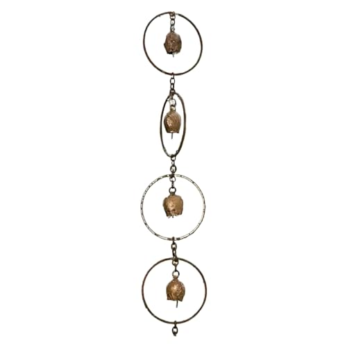 YFDGD Metall-Garten-Regenkette, Dekorative, Langlebige Stahlblätter, Windspiel, Kreative Hängende Regenkette for Den Garten Im Freien Dekorativer Garten(E) von YFDGD