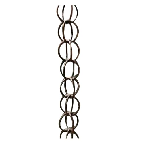 YFDGD Regenketten, Reiner Kupferring, Ersatz-Fallrohr for Dachrinnen, Regenkette Dekorativer Garten von YFDGD
