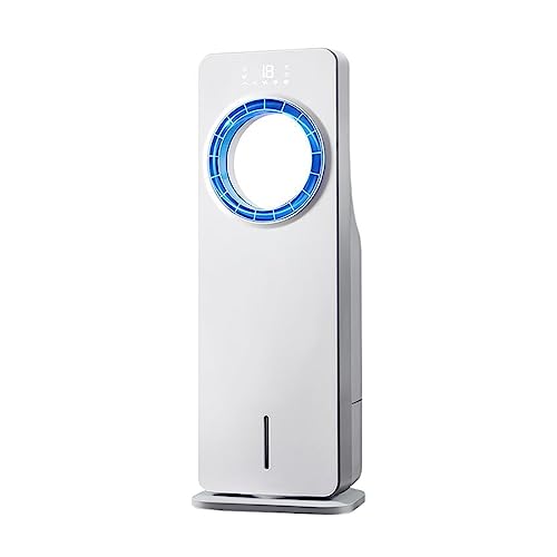 YFDGD Schaufelloser Tischventilator Klimaanlagenventilator, Kühlschrankklimaanlage, Blattloser Haushaltsventilator, Kleine Mobile Wassergekühlte Klimaanlage(Remote Control Upgrade) von YFDGD
