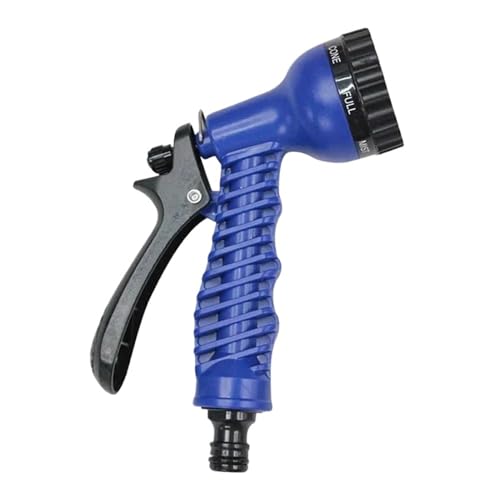 YFDGD Schlauchspritzpistole 7 Funktion Wasser Pistole Hochdruck Spritzpistole Garten Pflanze Blume Rasen Gemüse Bewässerung Bewässerung Auto Waschen Hause Sauberes Werkzeug(Blue) von YFDGD
