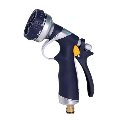 YFDGD Schlauchspritzpistole 8 Funktion Zink-Legierung Garten Wasser Sprayer for Bewässerung Rasen Spray Wasser Düse Auto Waschen Reinigung Streuen Werkzeuge Wasser Pistole von YFDGD