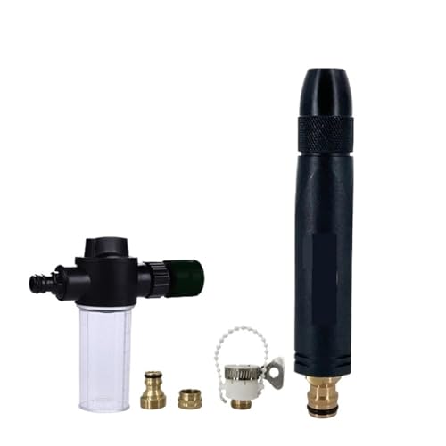 YFDGD Schlauchspritzpistole Auto Waschen Hochdruck Wasser Pistole Garten Schlauch Sprinkler Metall Schaum Werfen Auto Waschen Werkzeug Hochdruck Waschmaschine Garten Sprayer von YFDGD
