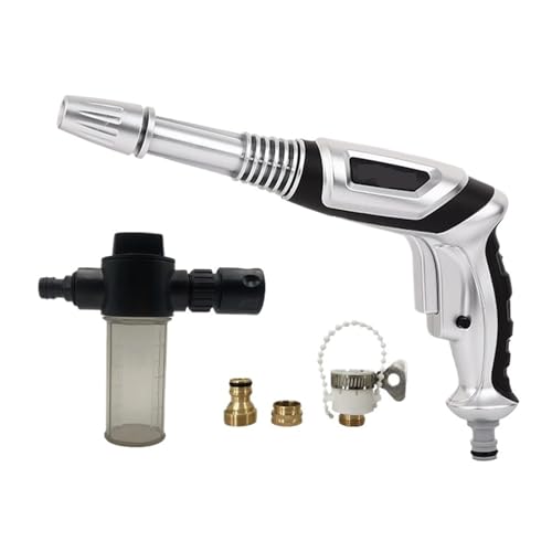 YFDGD Schlauchspritzpistole Auto-Wasserwascher, Hochdruckschlauch, Schaumsprüher, Schaumdüse, Seifenspender, Gartenbewässerungswerkzeug Mit 8 Bewässerungsmodi for Auto(Water Gun Set) von YFDGD