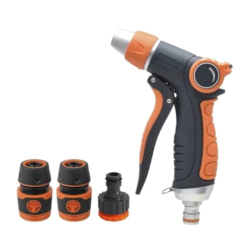 YFDGD Schlauchspritzpistole Bewässerungsspritzpistole, Gartenschlauchdüse, Verstellbare Wasserpistole, Rasenbewässerung, Autowäsche, Hochdrucksprüher(Spray Gun Set) von YFDGD
