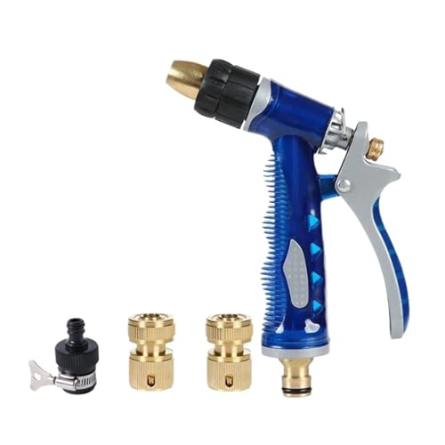 YFDGD Schlauchspritzpistole Garten Hochdruck Bewässerung Pistole Düse Schlauch Düse Einstellbare Düse Wasser Pistole Rasen Schlauch Multifunktions Sprayer Reinigung Werkzeug(White*10) von YFDGD