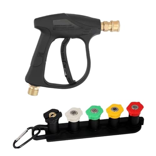 YFDGD Schlauchspritzpistole Hochdruckreiniger-Wasserpistole for Auto-Reinigungsschlauchanschluss for Schnellanschlussdüsen Gartenbewässerungs-Wasserpistole YFDGD Schlauchspritzpistole Hochdruckreiniger-Wasserpistole for Auto-Reinigungsschlauchanschluss for Schnellanschlussdüsen Gartenbewässerungs-Wasserpistole von YFDGD