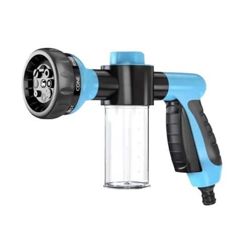 YFDGD Schlauchspritzpistole Tragbare Auto Schaum Lanze Wasser Pistole Hochdruck 3 Grade Düse Jet Auto Waschmaschine Sprayer Reinigung Werkzeug Automobil Garten Waschen Werkzeug(Blue) von YFDGD