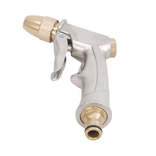 YFDGD Schlauchspritzpistole Tragbare Hochdruck-Wasserpistole, Verstellbare Metallreinigung, Autowaschmaschine, Gartenbewässerungsschlauchdüse, Sprinkler, Schaumwasserpistole von YFDGD