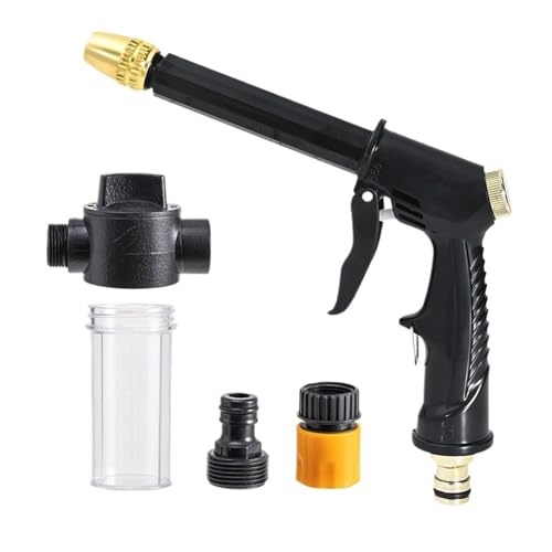 YFDGD Schlauchspritzpistole Tragbare Hochdruck-Wasserpistole for Reinigen Von Autowaschmaschinen, Gartenbewässerungsschlauch-Düsensprinklern(Water Gun Set 2) von YFDGD