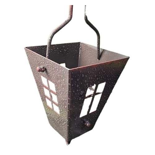 YFDGD Villa Innenhof B&B Traufe Dekorative Entwässerungskette Aluminiumlegierung Kupfer Regenkette Wasserführungskette Regenglocke Landschaft Regenkette Dekorativer Garten(Aluminum T) von YFDGD