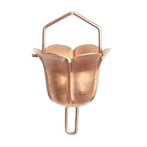 YFDGD Villa Tempel Landschaft Lila Kupfer Regenkette Terrasse B&B Traufe Dachrinne Dekoration Regenkette Outdoor Entwässerungskette Regenkette Dekorativer Garten(Copper Morning Glory) von YFDGD