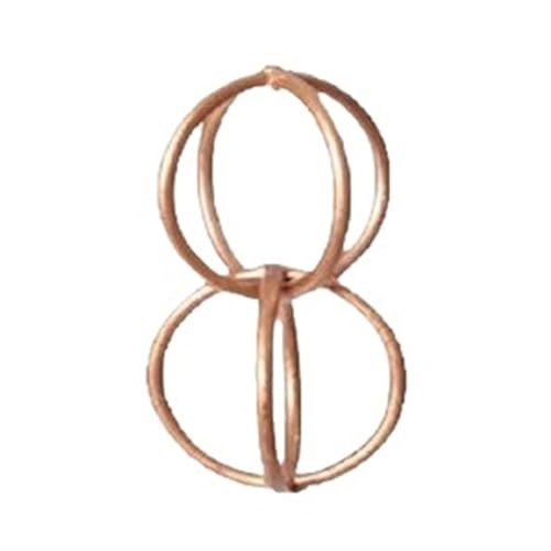 YFDGD Villa Tempel Landschaft Lila Kupfer Regenkette Terrasse B&B Traufe Dachrinne Dekoration Regenkette Outdoor Entwässerungskette Regenkette Dekorativer Garten(Copper Ring) von YFDGD