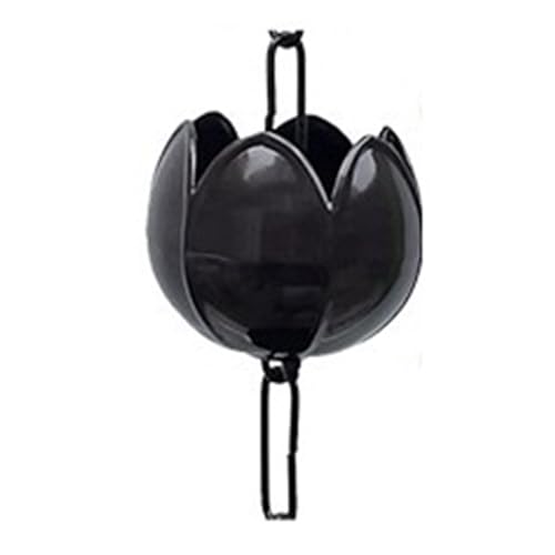 YFDGD Villa Tempel Landschaft Lila Kupfer Regenkette Terrasse B&B Traufe Dachrinne Dekoration Regenkette Outdoor Entwässerungskette Regenkette Dekorativer Garten(Water Lily) von YFDGD