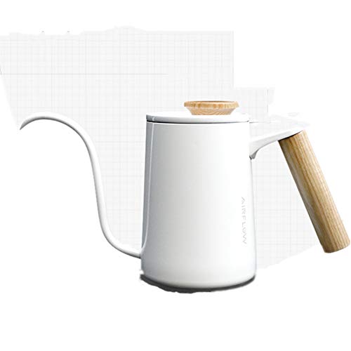 YFFS Edelstahl Kaffeekanne Mit Thermometer, Kann Temperatur Genau Messen, Schwanenhals Schmalen Mund Kann Auf Kaffee Gegossen Werden, Kann Auf Induktionsherd Gestellt Werden (3,350ml) von YFFS