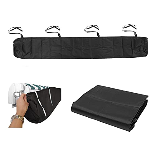 Schutzhülle Für Markisen Abdeckung, Markisenabdeckung Abdeckplane Schutzhülle Markisenschutzhülle Rain Canopy Storage Bag UV-Zelt Wasserdicht Und Staubdichte Abdeckung (4.5m/ 14.76ft,Schwarz) von YFFS