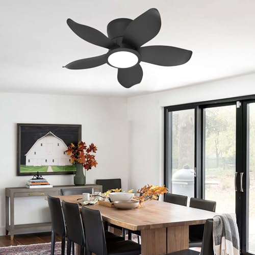 YFHKWJ 65/88/106CM Modern Fan Lampe Mit Ventilator APP & Fernbedienung Dimmbares LED Deckenlampe Mit Ventilator 6 Geschwindigkeiten Leiser DC-Motor Für Schlafzimmer Wohnzimmer-Black-65CM YFHKWJ 65/88/106CM Modern Fan Lampe Mit Ventilator APP & Fernbedienung Dimmbares LED Deckenlampe Mit Ventilator 6 Geschwindigkeiten Leiser DC-Motor Für Schlafzimmer Wohnzimmer-Black-65CM von YFHKWJ