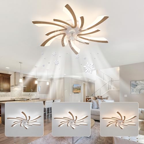YFHKWJ 78CM Schlafzimmer Leiser Holzmaserung Deckenventilator Mit Licht Umschaltbar 6 Windgeschwindigkeiten LED Dimmbar Lichtventilator Licht Mit Fernbedienung Und Timer Für Wohnzimmer Esszimmer YFHKWJ 78CM Schlafzimmer Leiser Holzmaserung Deckenventilator Mit Licht Umschaltbar 6 Windgeschwindigkeiten LED Dimmbar Lichtventilator Licht Mit Fernbedienung Und Timer Für Wohnzimmer Esszimmer von YFHKWJ