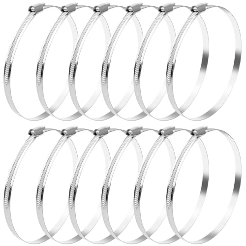 YFLeomry 12 Stück Schlauchschelle Edelstahl 110-130mm Hochwertige Schlauchschellen Set aus Rostfreiem Stahl Universelle Schlauchklemmen für Wasser, Luft Kraftstoffschläuche YFLeomry 12 Stück Schlauchschelle Edelstahl 110-130mm Hochwertige Schlauchschellen Set aus Rostfreiem Stahl Universelle Schlauchklemmen für Wasser, Luft Kraftstoffschläuche von YFLeomry