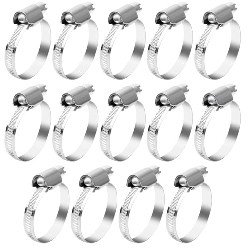 YFLeomry 14 Stück Schlauchschelle Edelstahl 25-40mm Hochwertige Schlauchschellen Set aus Rostfreiem Stahl Universelle Schlauchklemmen für Wasser, Luft Kraftstoffschläuche YFLeomry 14 Stück Schlauchschelle Edelstahl 25-40mm Hochwertige Schlauchschellen Set aus Rostfreiem Stahl Universelle Schlauchklemmen für Wasser, Luft Kraftstoffschläuche von YFLeomry
