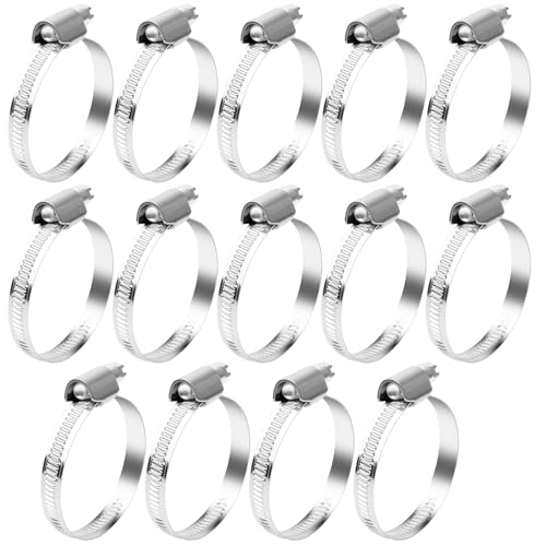 YFLeomry 14 Stück Schlauchschelle Edelstahl 32-50mm,Hochwertige Schlauchschellen Set aus Rostfreiem Stahl,Universelle Schlauchklemmen für Wasser, Luft,Kraftstoffschläuche YFLeomry 14 Stück Schlauchschelle Edelstahl 32-50mm,Hochwertige Schlauchschellen Set aus Rostfreiem Stahl,Universelle Schlauchklemmen für Wasser, Luft,Kraftstoffschläuche von YFLeomry