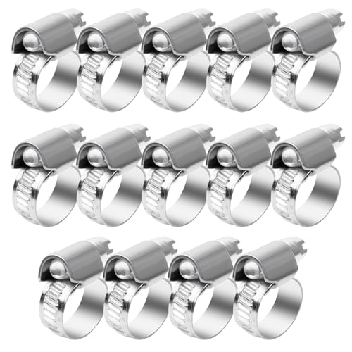 YFLeomry 14 Stück Schlauchschelle Edelstahl 8-16mm,Hochwertige Schlauchschellen Set aus Rostfreiem Stahl,Universelle Schlauchklemmen für Wasser, Luft,Kraftstoffschläuche YFLeomry 14 Stück Schlauchschelle Edelstahl 8-16mm,Hochwertige Schlauchschellen Set aus Rostfreiem Stahl,Universelle Schlauchklemmen für Wasser, Luft,Kraftstoffschläuche von YFLeomry