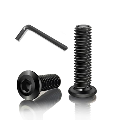 YFLeomry 40 Stück Flachkopfschrauben M5 x 25 mm Schrauben Schwarz Linsenkopfschrauben Edelstahl A2 V2A Innensechskant Flachkopf Vollgewinde M5 Schrauben mit Schraubenschlüssel für Montage Wartung YFLeomry 40 Stück Flachkopfschrauben M5 x 25 mm Schrauben Schwarz Linsenkopfschrauben Edelstahl A2 V2A Innensechskant Flachkopf Vollgewinde M5 Schrauben mit Schraubenschlüssel für Montage Wartung von YFLeomry
