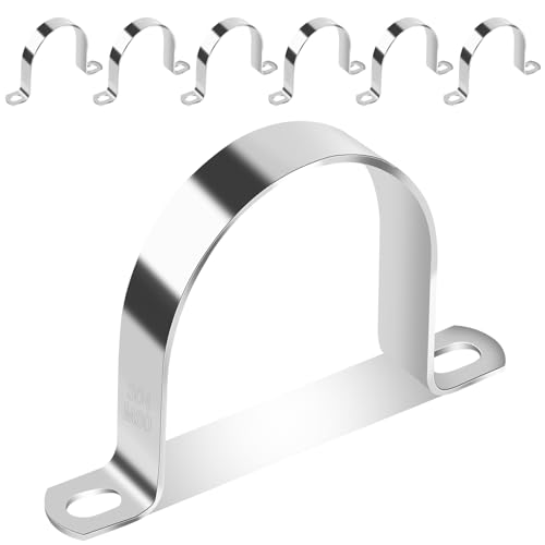 YFLeomry 6 Stück Rohrschellen 80 mm,Edelstahl Rohrschelle für Befestigung ,Universelle Rohrhalterung aus Metall ,Befestigungsschelle für Wasserrohre, Kabel, Leitungen YFLeomry 6 Stück Rohrschellen 80 mm,Edelstahl Rohrschelle für Befestigung ,Universelle Rohrhalterung aus Metall ,Befestigungsschelle für Wasserrohre, Kabel, Leitungen von YFLeomry