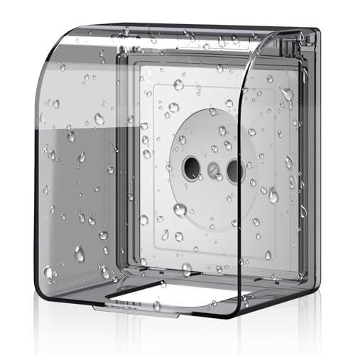 YFLeomry Steckdose Aussen Regenschutz 11,9x10,5×7,3cm Steckdose Regenschutz Typ 86 Schalter Abdeckung Steckdosen Abdeckung Transparente für Badezimmer Küche Balkon Wohnzimmer YFLeomry Steckdose Aussen Regenschutz 11,9x10,5×7,3cm Steckdose Regenschutz Typ 86 Schalter Abdeckung Steckdosen Abdeckung Transparente für Badezimmer Küche Balkon Wohnzimmer von YFLeomry
