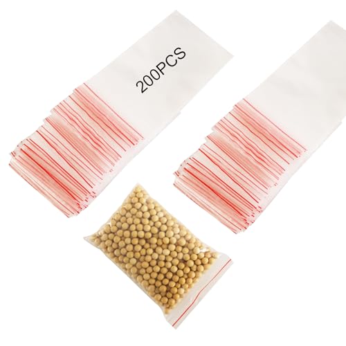 YFLeomry 200 Stück Zip Tütchen Klein 6x9cm Wiederverschließbare Kleine Tütchen, Zip Beutel Transparente Plastikbeutel mit Reißverschluss für Lebensmittel, Schmuck & Basteln YFLeomry 200 Stück Zip Tütchen Klein 6x9cm Wiederverschließbare Kleine Tütchen, Zip Beutel Transparente Plastikbeutel mit Reißverschluss für Lebensmittel, Schmuck & Basteln von YFLeomry