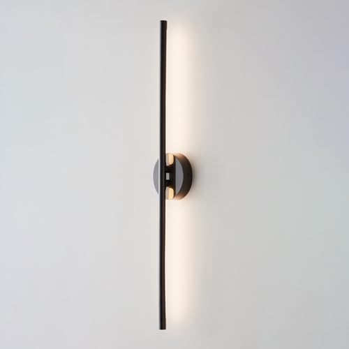 YFMYY 1er-Pack Slender Bar lineare Wandleuchte, Moderne minimalistische LED-Wandleuchte, Wandleuchte aus Messing mit langem Streifen, festverdrahtete Wandleuchte mit 3-Farben-Modus für Schlafzimmer von YFMYY