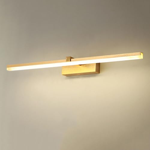 YFMYY LED-Spiegel-Frontleuchte, lineare Badezimmerleuchte, goldene Kosmetikspiegel-Beleuchtung, minimalistische Wandleuchte mit Langen Streifen, wasserdichte, beschlagfreie, feuchtigkeitsbeständige YFMYY LED-Spiegel-Frontleuchte, lineare Badezimmerleuchte, goldene Kosmetikspiegel-Beleuchtung, minimalistische Wandleuchte mit Langen Streifen, wasserdichte, beschlagfreie, feuchtigkeitsbeständige von YFMYY