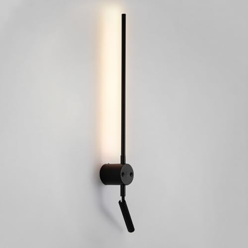 YFMYY Leselampe Schwarz, Wandleuchte mit 3-W-LED-Strahler, Nachtlichter warmweiß 3000 K, Schlafzimmer-Kopfteil-Beleuchtung, Wandmontage zum Lesen von Büchern YFMYY Leselampe Schwarz, Wandleuchte mit 3-W-LED-Strahler, Nachtlichter warmweiß 3000 K, Schlafzimmer-Kopfteil-Beleuchtung, Wandmontage zum Lesen von Büchern von YFMYY