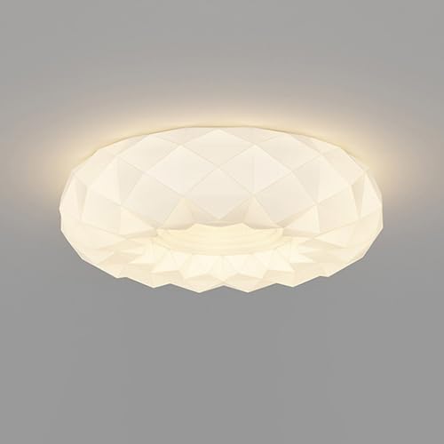 YFMYY Moderne minimalistische Deckenleuchte, 36W dimmbare 3000K-6000K LED-Unterputz-Deckenleuchten, 17,7 Zoll rund in der Nähe der Deckenleuchte für Flur, Eingangsbereich, Schlafzimmer, Wohnzimmer von YFMYY
