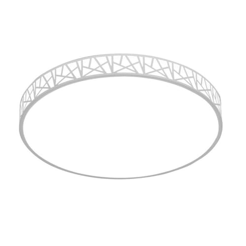 YFMYY Moderne minimalistische Deckenleuchte, weiße Unterputz-Deckenleuchte, 3000 K–6000 K dimmbare LED-Deckenleuchte mit Fernbedienung für Wohnzimmer, Schlafzimmer, Küche, Büro von YFMYY
