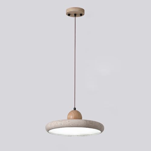 YFMYY Wabi Sabi Pendelleuchte Holz-Pendelleuchte – Lampenschirm aus Naturstein, Gummiholz-Finish, Hängelampen-Set für Kücheninsel und Esszimmer, Travertin-inspirierte Pendelbeleuchtung YFMYY Wabi Sabi Pendelleuchte Holz-Pendelleuchte – Lampenschirm aus Naturstein, Gummiholz-Finish, Hängelampen-Set für Kücheninsel und Esszimmer, Travertin-inspirierte Pendelbeleuchtung von YFMYY