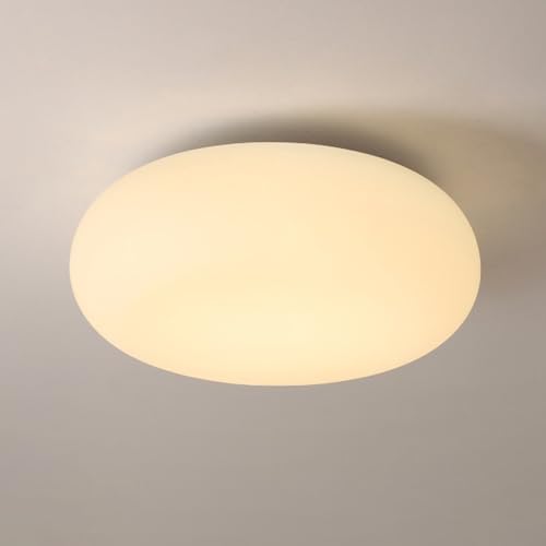 YFMYY Weiße Trommel-LED-Deckenleuchte mit Fernbedienung, Moderne Deckenleuchte mit Unterputzmontage, minimalistische dimmbare runde Deckenleuchte für Schlafzimmer, Wohnzimmer, Flur, Eingangsbereich YFMYY Weiße Trommel-LED-Deckenleuchte mit Fernbedienung, Moderne Deckenleuchte mit Unterputzmontage, minimalistische dimmbare runde Deckenleuchte für Schlafzimmer, Wohnzimmer, Flur, Eingangsbereich von YFMYY